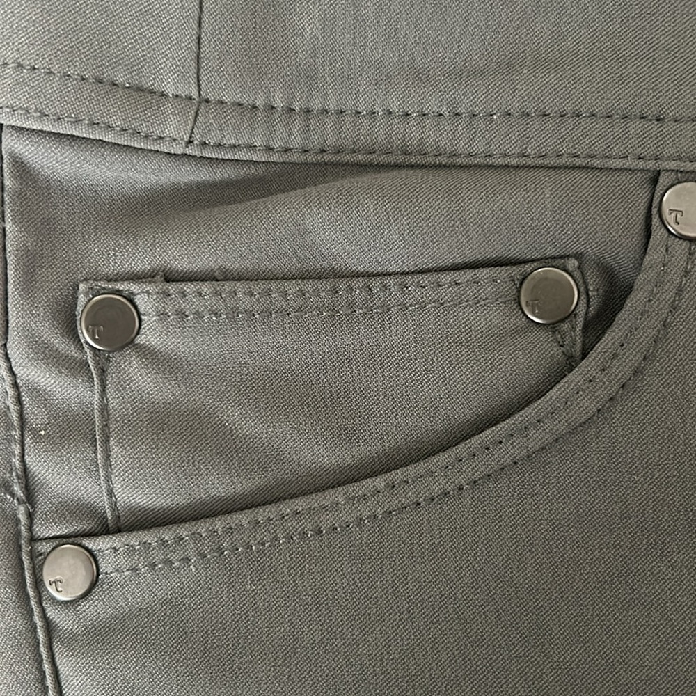 TOAD & CO WOMENS GREY FLEXTIME SKINNY PANTS HIKING OUTDOOR PANTS Moto Stretch - Picture 8 of 9